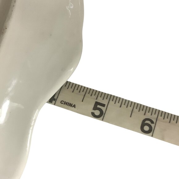 Olive Leaf Shaped Serving Tray Italy Made 6954 10" x 4" x 1" Ceramic Handpainted - Picture 6 of 6